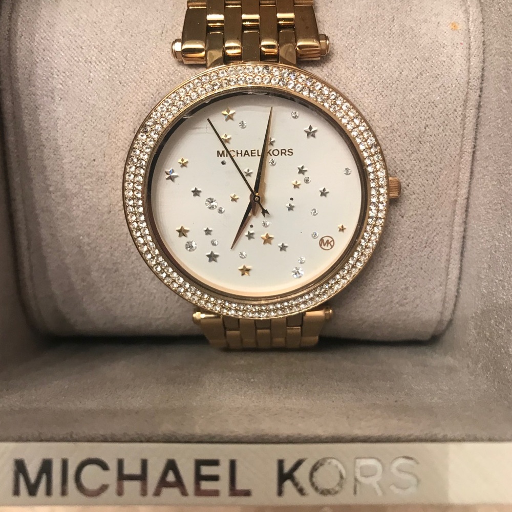 MK Michael Kors Gold Stars Watch